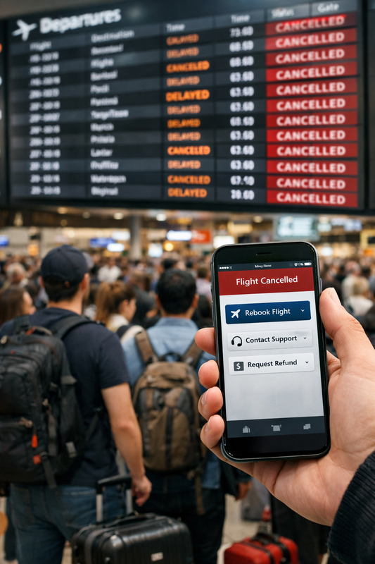 Stuck because flights are disrupted? Here’s what to do (and what you’re entitled to)